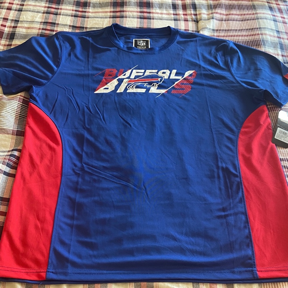 NWT NFL Buffalo Bills Blue and Red Tee